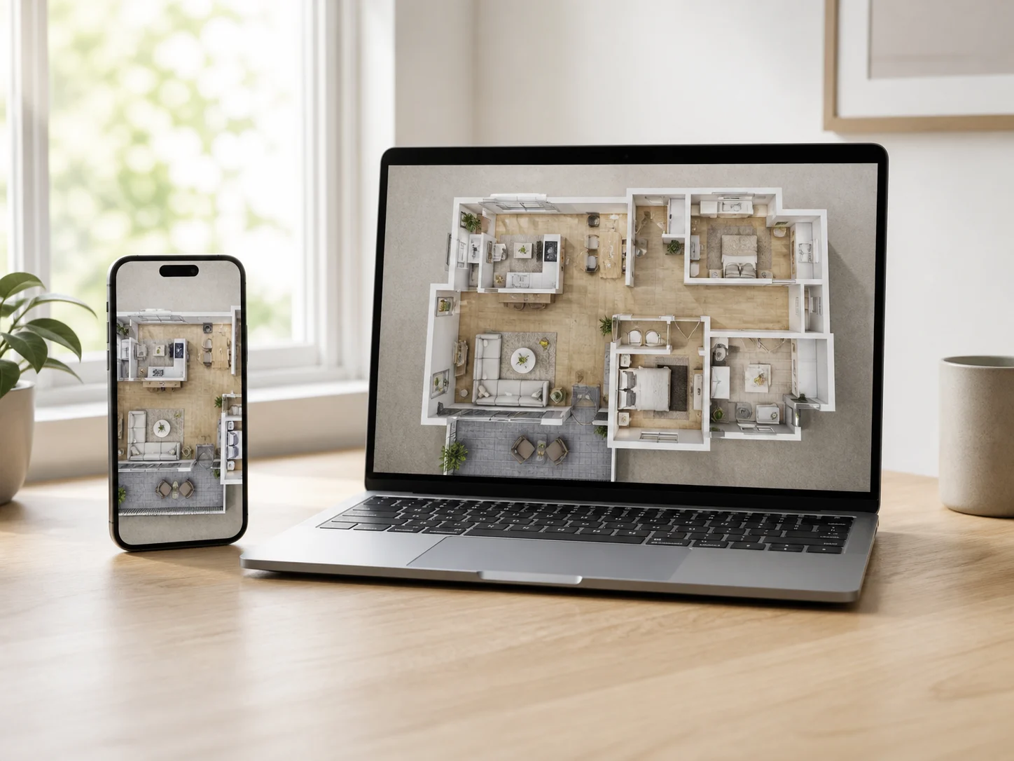 Aspect ratio options for a floor plan video sized for listings and social media